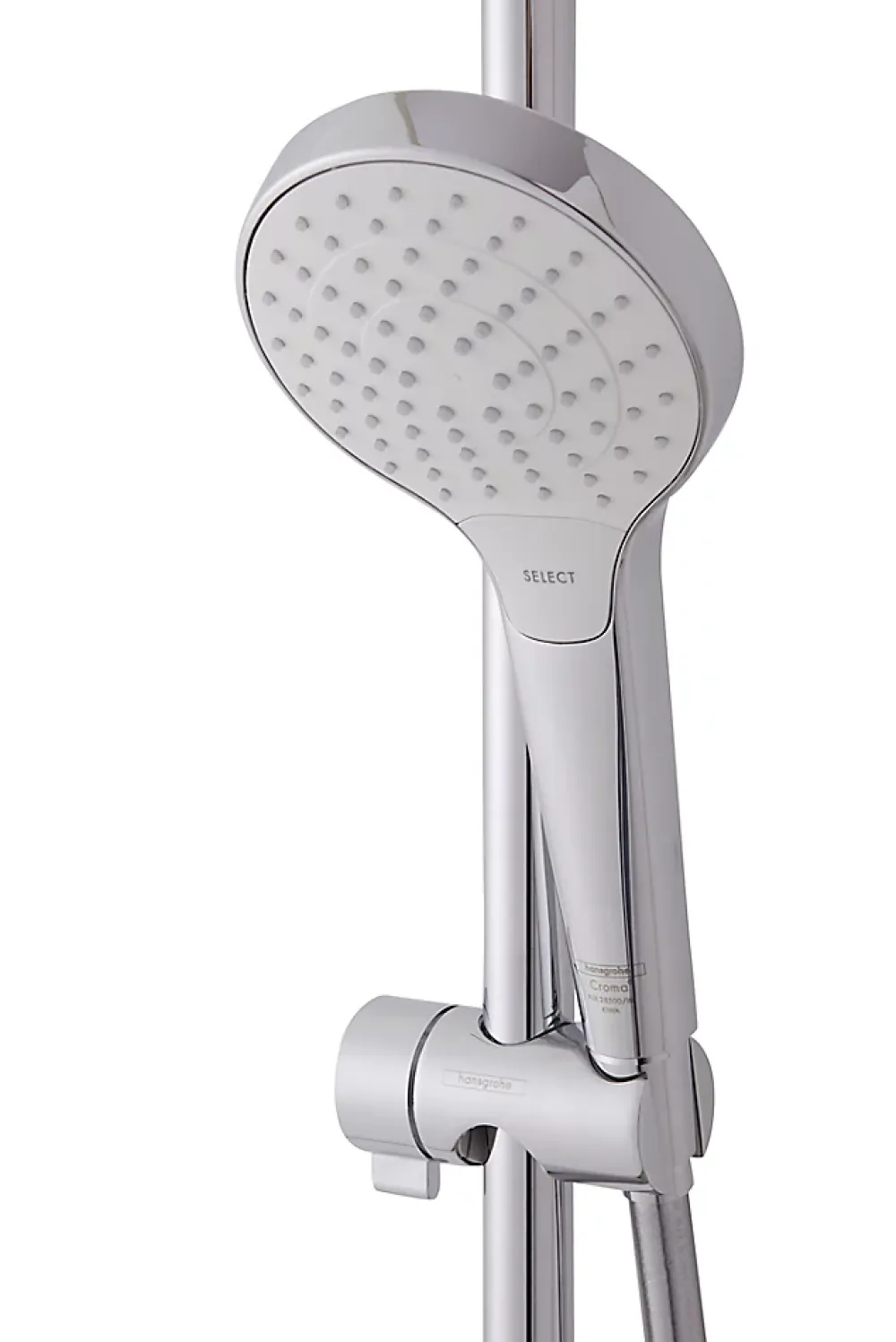 Hansgrohe Kit de douche sans robinetterie avec douchette 3 jets + flexible + barre réglable Croma Select S Vario