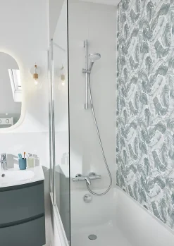 Hansgrohe Kit de douche sans robinetterie avec douchette 3 jets + flexible + barre réglable Croma Select S Vario