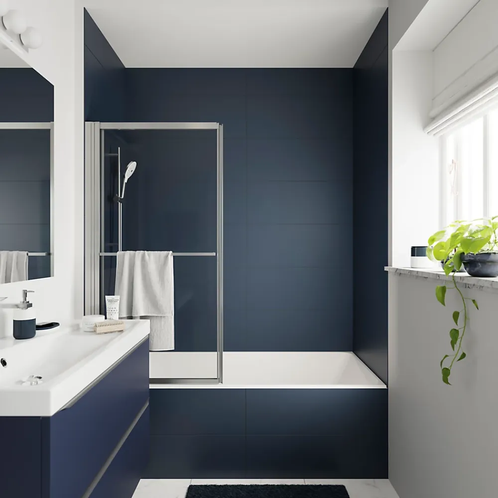 GoodHome Kit de douche sans robinetterie avec douchette 3 jets + flexible + barre réglable chrome Kolima