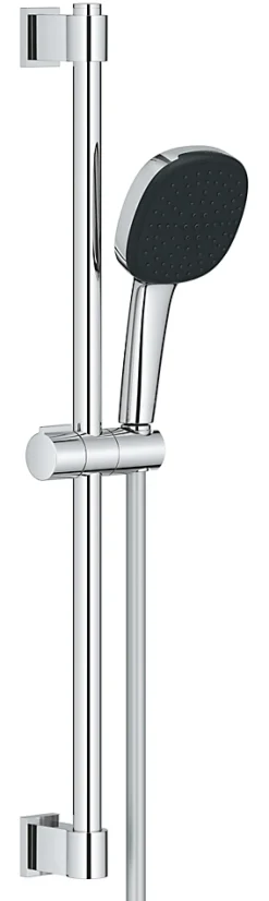 Grohe Kit de douche sans robinetterie avec douchette 2 jets + flexible + barre chrome, Vitalio Comfort 110