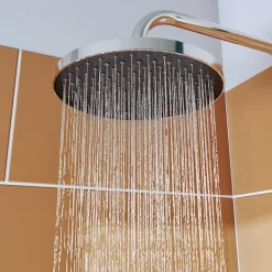 Colonne De Douche Thermostatique|GoodHome Kit de douche sans robinetterie avec pomme de tête, douchette et barre chrome Maza