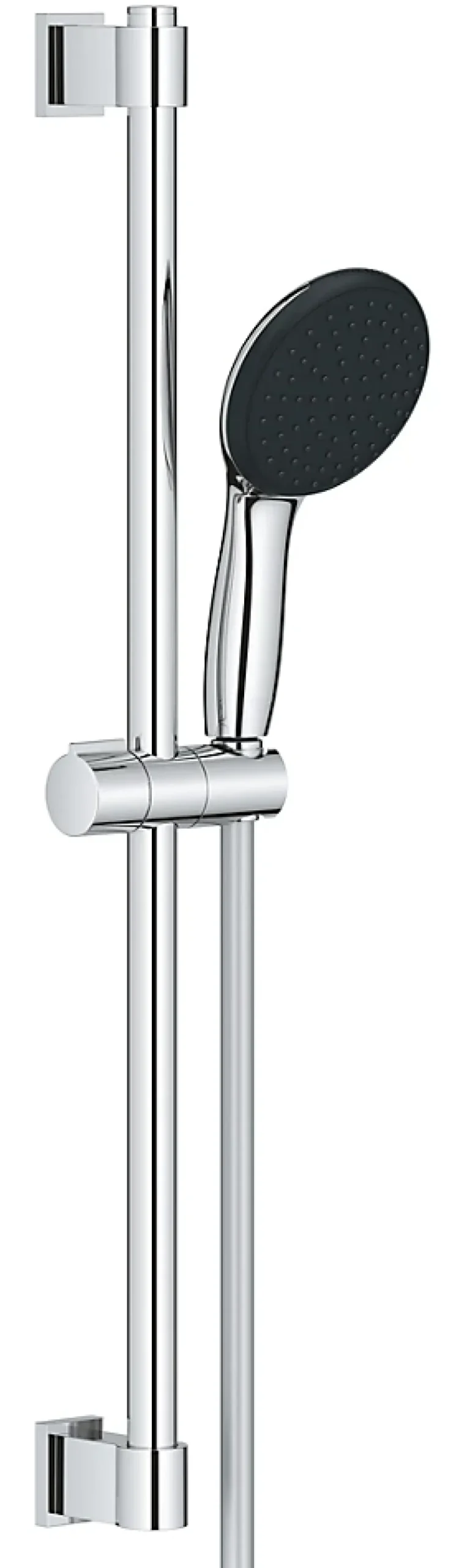 Colonne De Douche Sans Robinetterie|Grohe Kit de douche sans robinetterie avec douchette 1 jet + flexible + barre chrome, Vitalio Start 110