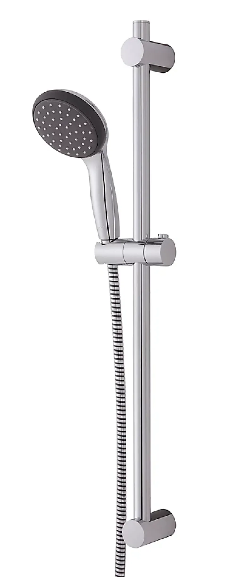 Grohe Kit de douche sans robinetterie avec douchette 2 jets + flexible + barre réglable, chrome, Vitalio Start 100