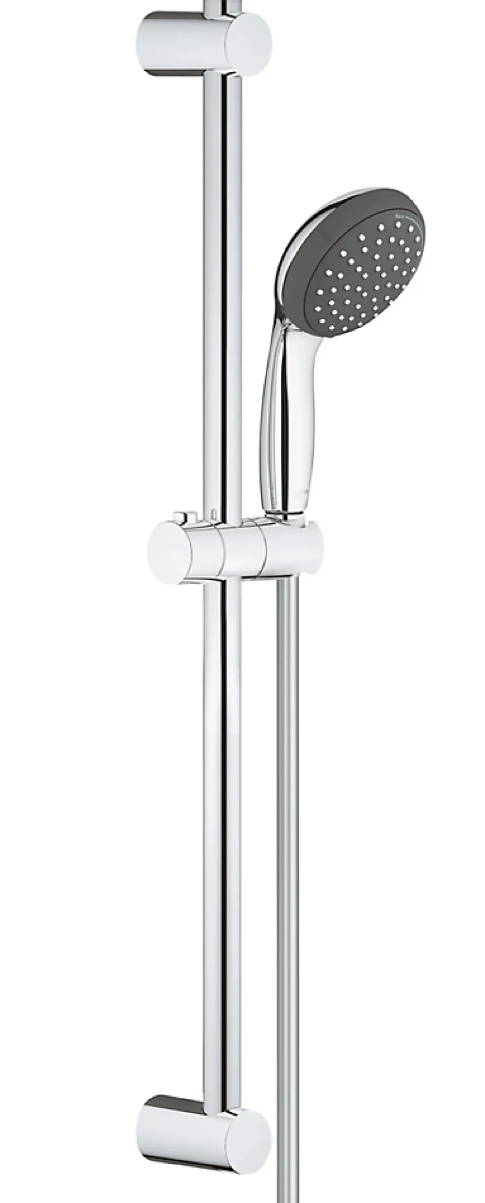 Grohe Kit de douche sans robinetterie avec douchette 2 jets + flexible + barre réglable, chrome, Vitalio Start 100