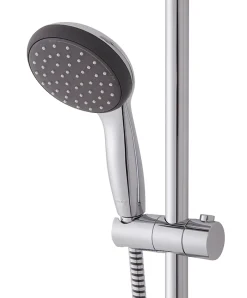Grohe Kit de douche sans robinetterie avec douchette 2 jets + flexible + barre réglable, chrome, Vitalio Start 100