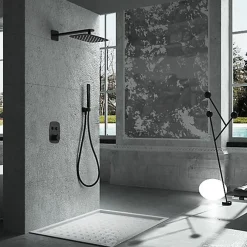 Imex Products Kit de douche thermostatique encastre HIDRA noir mat