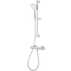 Colonne De Douche Thermostatique|GoodHome Kit de douche thermostatique chrome Teesta