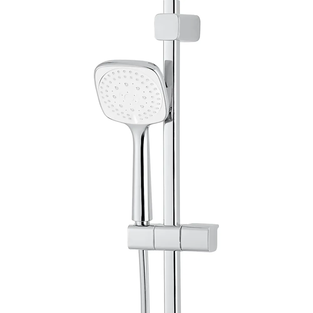 Colonne De Douche Thermostatique|GoodHome Kit de douche thermostatique chrome Teesta