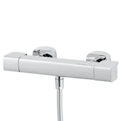 Colonne De Douche Thermostatique|GoodHome Kit de douche thermostatique chrome Teesta