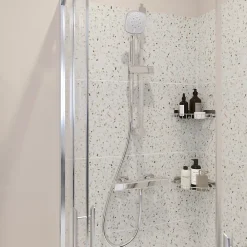 Colonne De Douche Thermostatique|GoodHome Kit de douche thermostatique chrome Teesta