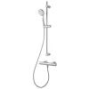 GoodHome Kit de douche thermostatique chrome Cavally