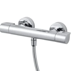 GoodHome Kit de douche thermostatique chrome Cavally