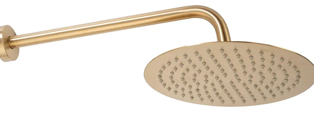 Colonne De Douche Mécanique|Rea Kit de douche-baignoire encastrée Lungo Brush Gold + box