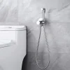 Imex Kit Douchette anti-calcaire hygiénique encastrée WC ou Bidet Salle de Bain Chrome LINE RDD038