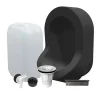 Ti'Pi Kit spécial jardin : urinoir mural sans eau et bidon de récupération 25L - Valorisation de l'urine comme engrais - Noir