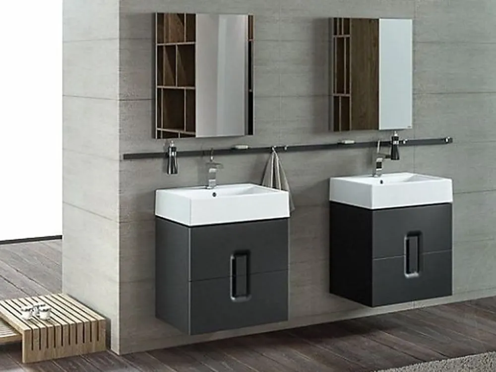 Miroir Simple|Kolo by Geberit Twins Miroir rectangulaire, 60x70x4.2cm (88458000)