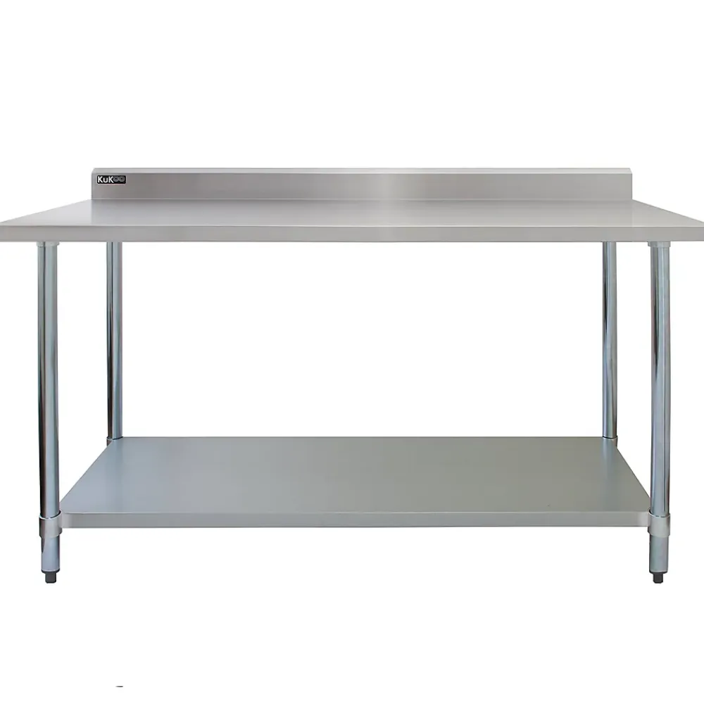 Plan De Travail Buanderie|MonsterShop KuKoo Table de Travail en Inox - 150 x 60 x 90 xm