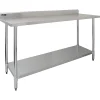 MonsterShop KuKoo Table de Travail en Inox - 180 x 60 x 90 cm