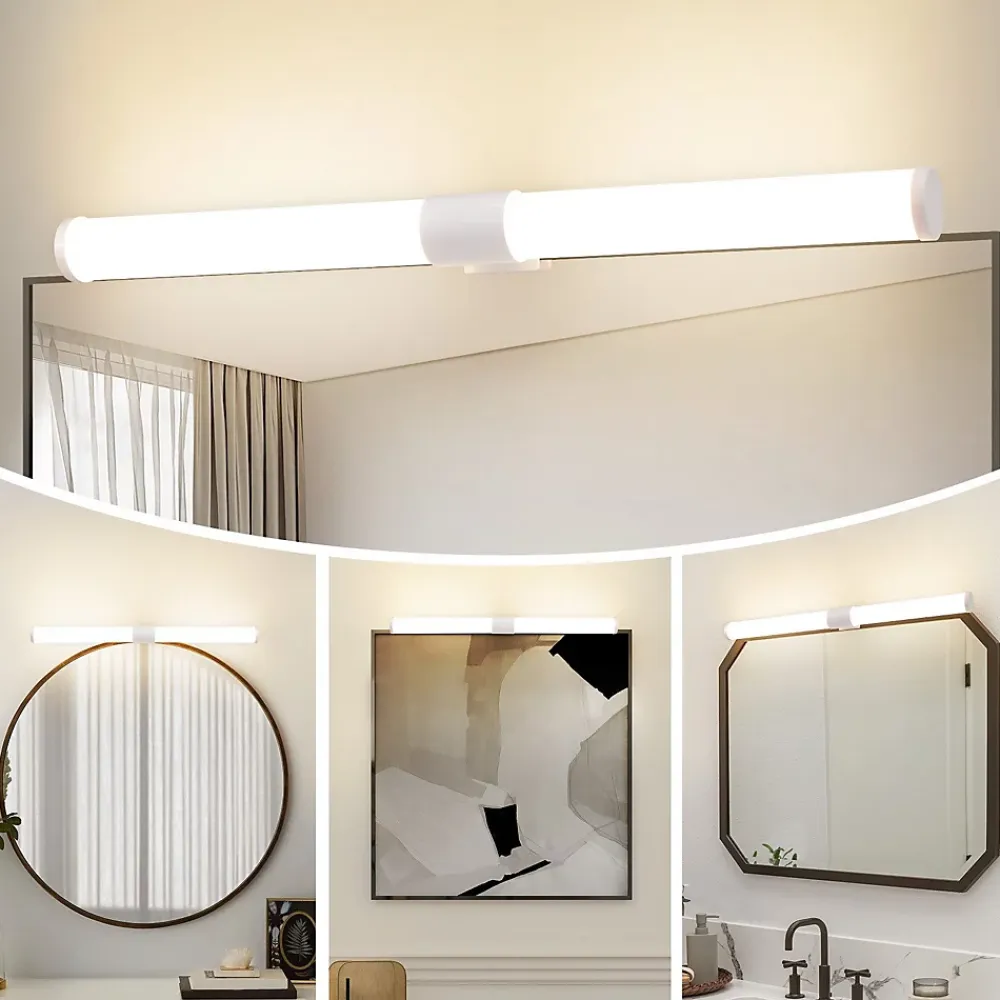 Nettlife Lampe de miroir de salle de bain LED 40 cm 6 W IP44 4 000 K
