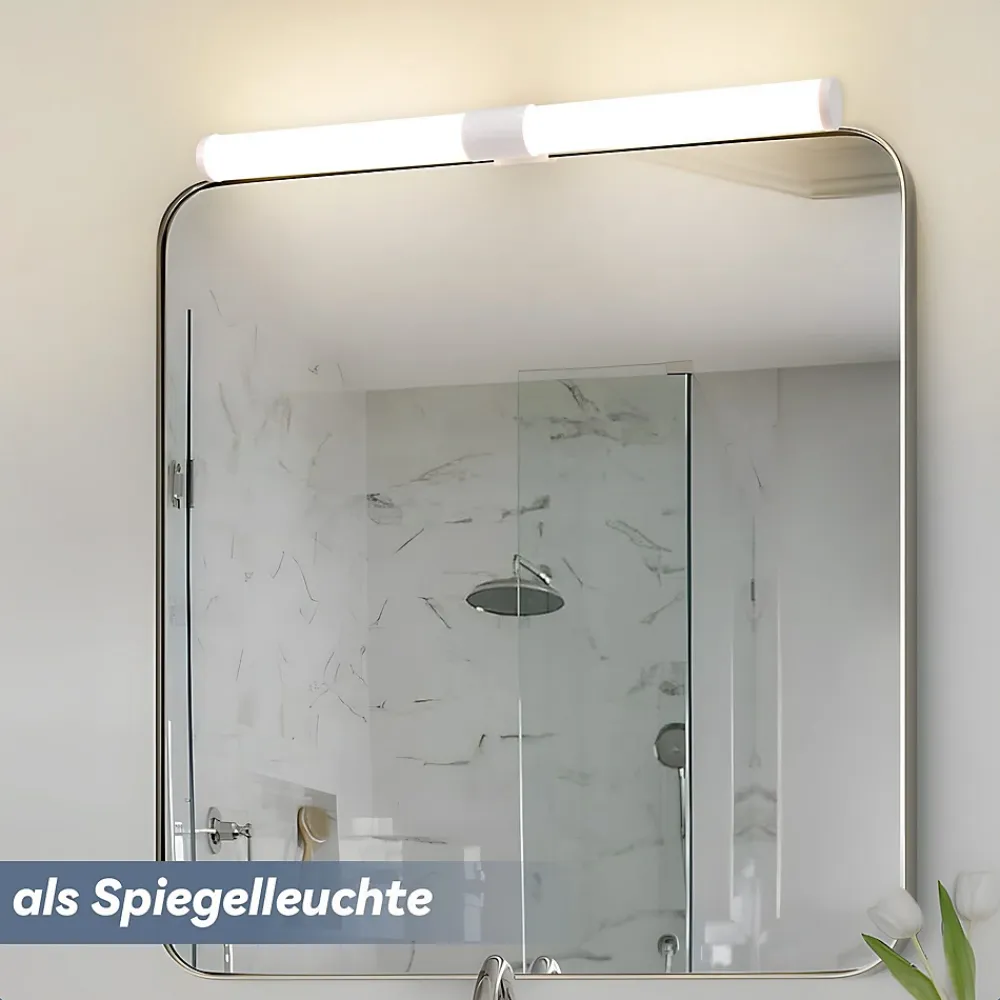 Nettlife Lampe de miroir de salle de bain LED 40 cm 6 W IP44 4 000 K