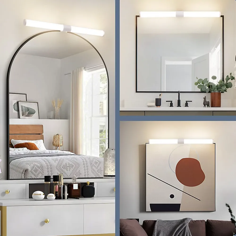 Nettlife Lampe de miroir de salle de bain LED 40 cm 6 W IP44 4 000 K
