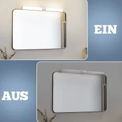 Nettlife Lampe de miroir de salle de bain LED 40 cm 6 W IP44 4 000 K