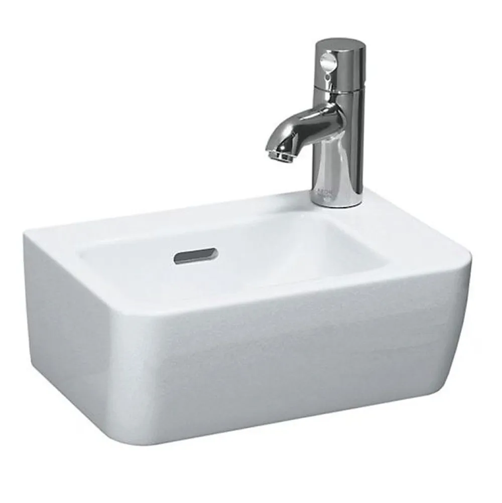Laufen Pro Lave-mains 36x25 cm avec trou pour robinetterie sur la droite, Blanc (H8169550001061)