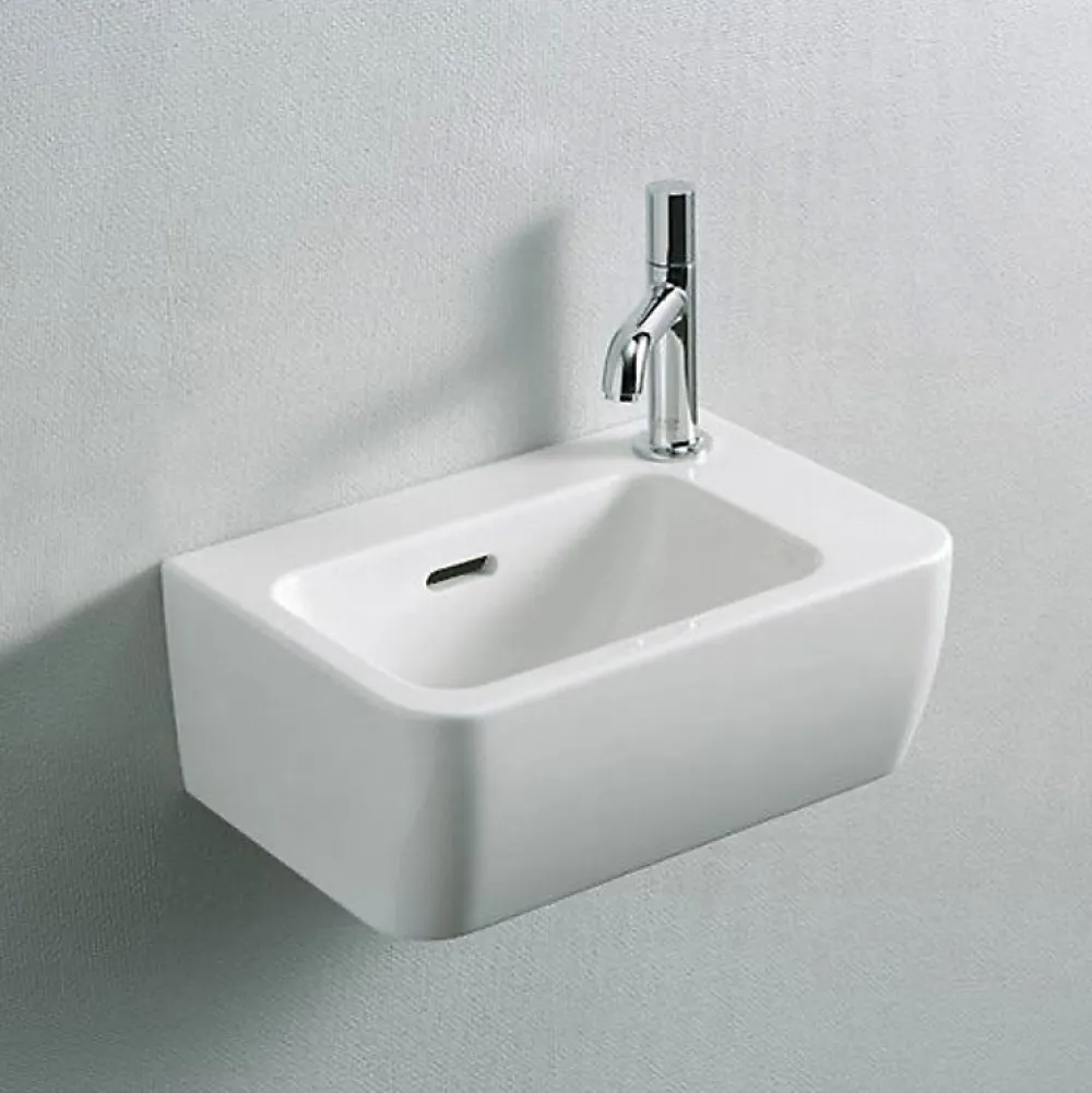 Laufen Pro Lave-mains 36x25 cm avec trou pour robinetterie sur la droite, Blanc (H8169550001061)