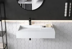 Bernstein Lavabo / vasque à suspendre 74x50x13cm en fonte minérale - PB2014