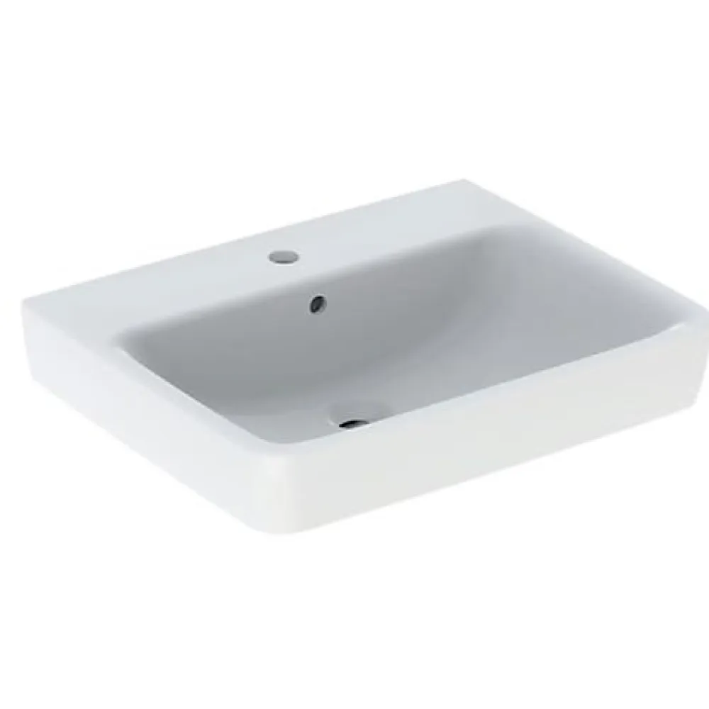 Geberit Lavabo blanc RENOVA 60x48cm avec trop-plein - - 222260000