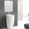 Lavabo|Homesight Lavabo colonne en céramique à poser, l.52 x H.85 cm, blanc, Icone