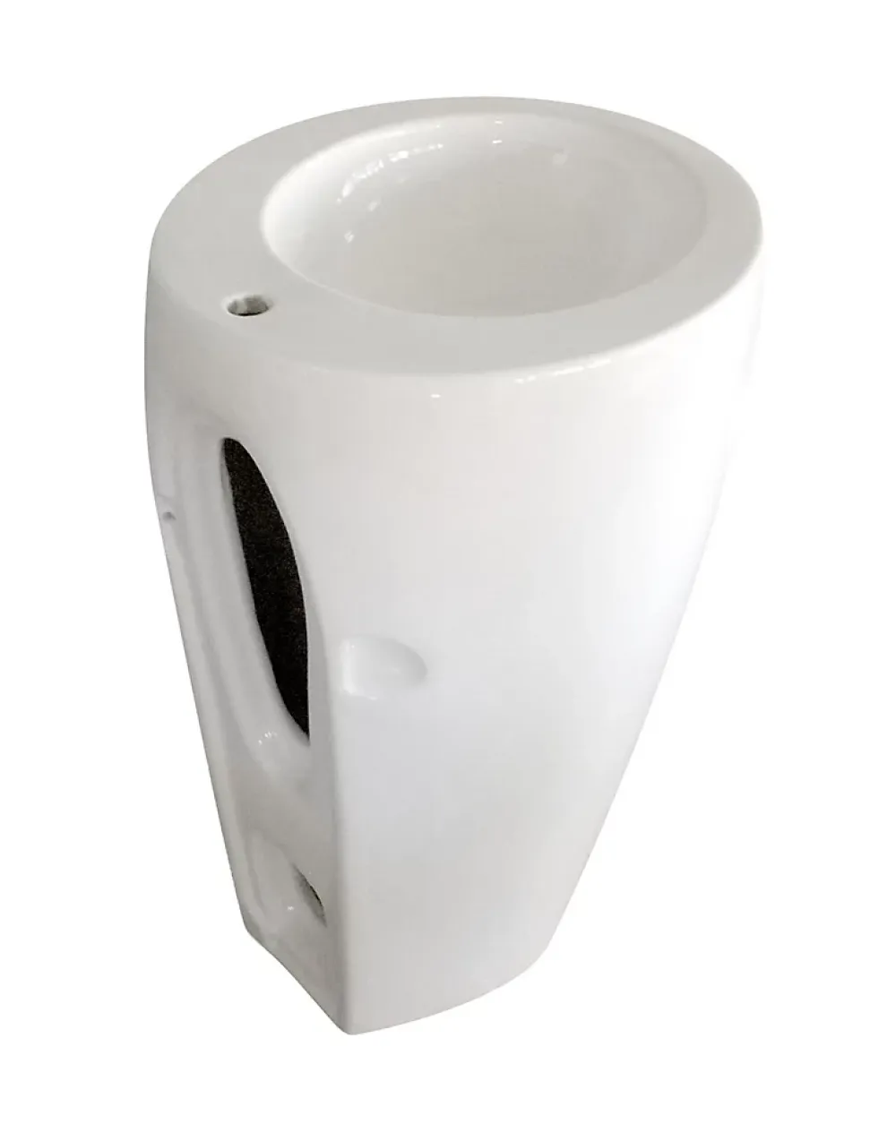 Lavabo|Homesight Lavabo colonne en céramique à poser, l.52 x H.85 cm, blanc, Icone
