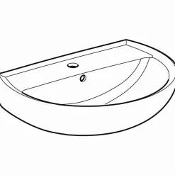 Lavabo|Geberit Lavabo céramique percé BASTIA 60 CM - - 00110500000