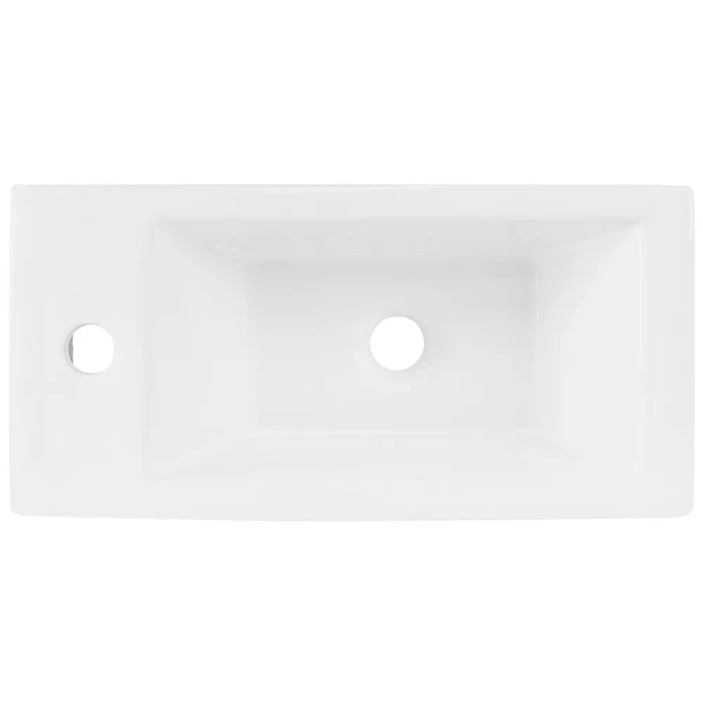 Ml-Design Lavabo de salle de bain vasque à poser toilette blanc en céramique 510 x 250 mm