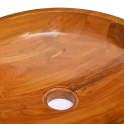 Helloshop26 Lavabo de salle d'eau vasque à bois