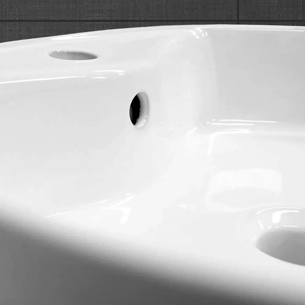 Vasque À Poser|ECD Germany Lavabo en ceramique blanc vasque a poser rond Evier moderne toilette 460x155mm