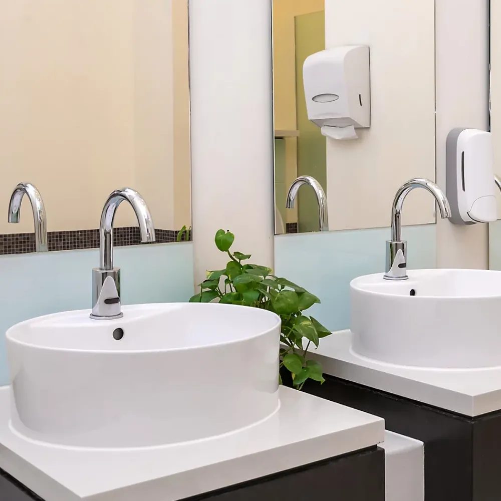 Vasque À Poser|ECD Germany Lavabo en ceramique blanc vasque a poser rond Evier moderne toilette 460x155mm