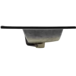 Vasque À Encastrer|Luxebath Lavabo en ceramique noir mat vasque encastrer pour salle de bain 615x470x175 mm