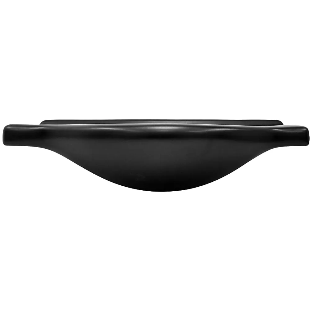 Vasque À Encastrer|Luxebath Lavabo en ceramique noir mat vasque encastre pour salle de bain 870x505x225 mm