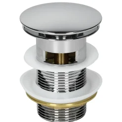 ECD Germany Lavabo en céramique blanc avec garniture de vidage vasque encastrer 610x465 mm