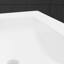 Vasque À Encastrer|Ml-Design Lavabo en céramique blanc avec garniture de vidage et trop-plein 510x155x415 mm