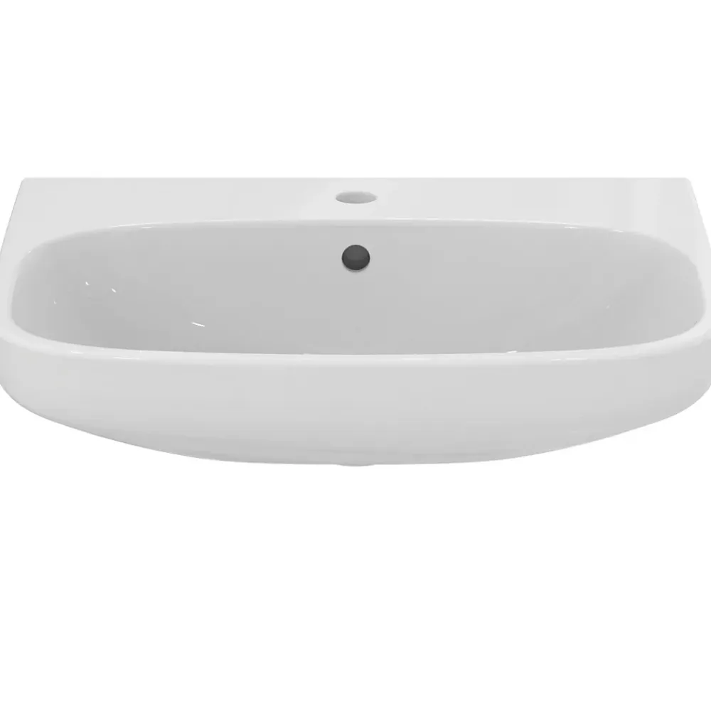 Lavabo|Ideal Standard Lavabo en porcelaine vitrifiée blanche l.60 x H.18 x P.48 cm,