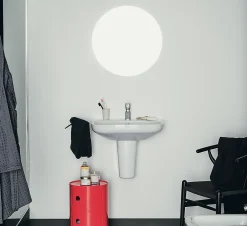 Lavabo|Ideal Standard Lavabo en porcelaine vitrifiée blanche l.60 x H.18 x P.48 cm,