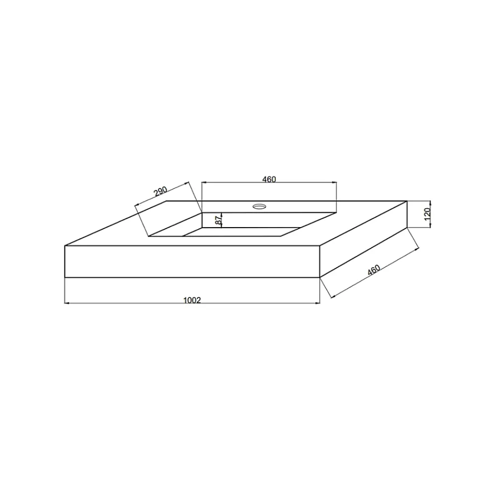 Lavabo|Kiamami Valentina Lavabo Hpl 100 Cm Avec Installation Suspendue En Chêne Glace Effet Bois