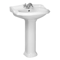 Lavabo|Kerra Lavabo retro sur colonne ABERY 58 cm en ceramique