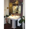 Sarreguemines Lavabo sur colonne Louxor blanc