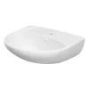 Lavabo Urmia en céramique coloris blanc l.56,5 x P.45,5 x H.21 cm