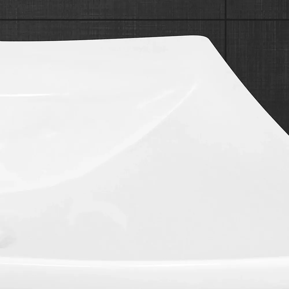 Vasque À Poser|ECD Germany Lavabo vasque à poser / suspendu céramique salle de bain lave-mains 605 x 460 mm
