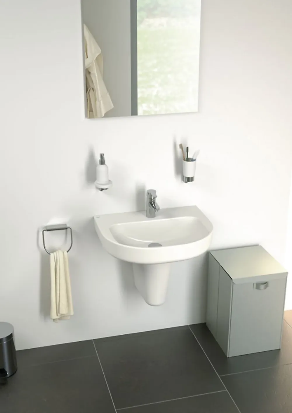 Lavabo|Autres Lavabo Vasque Porcelaine Blanche KHEOPS 55 x 48 IDEAL STANDARD J518101