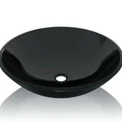 Lavabo|Helloshop26 Lavabo vasque salle de bain verre verre transparent